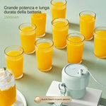 Frullatore Portatile e Borraccia SUPOR 2-in-1: Mini Smoothie Maker USB con Doppio Tappo