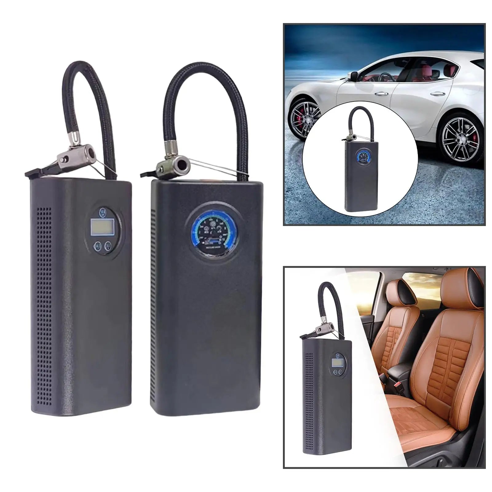 Compressore Portatile per Auto e Moto | Mini Pompa Elettrica Ricaricabile USB