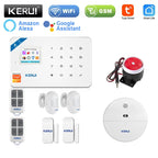 Centralina Allarme Casa Wireless KERUI Tuya: Antifurto Wi-Fi + GSM con Schermo LCD
