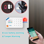 Centralina Allarme Casa Wireless KERUI Tuya: Antifurto Wi-Fi + GSM con Schermo LCD