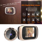 Spioncino Digitale Smart | Campanello Integrato | Display LCD Interno | Colore Oro