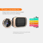 Spioncino Digitale Smart | Campanello Integrato | Display LCD Interno | Colore Oro