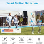 Telecamera Wi-Fi Esterno con Pannello Solare: Telecamera PTZ 360° a Batteria con PIR