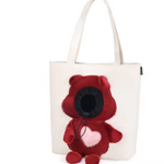 Borsa Trasportino Gatto in Tela con Finestra a Oblò e Guinzaglio di Sicurezza - Tote Bag Porta Animali Morbida e Traspirante per Viaggio e Passeggiate