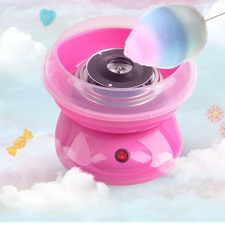 Macchina per Zucchero Filato Elettrica | Macchina da Tavolo per Feste Rosa