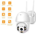 Telecamera di Sicurezza Esterna 360° senza Fili | Speed Dome Wi-Fi con Visione Notturna LED
