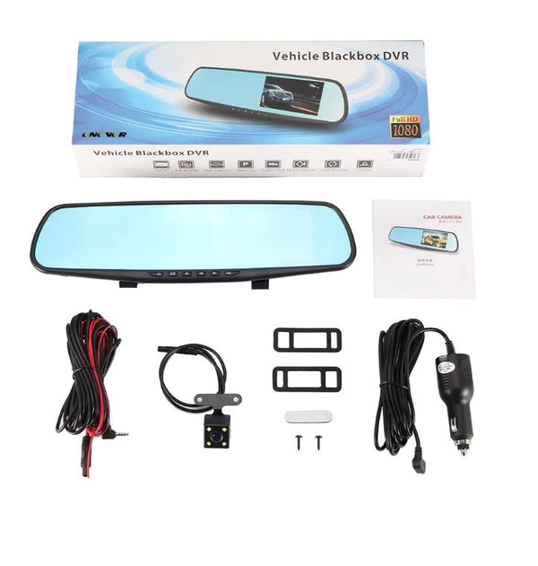 Specchietto Smart con Telecamera Integrata | Dash Cam Auto Invisibile con Display