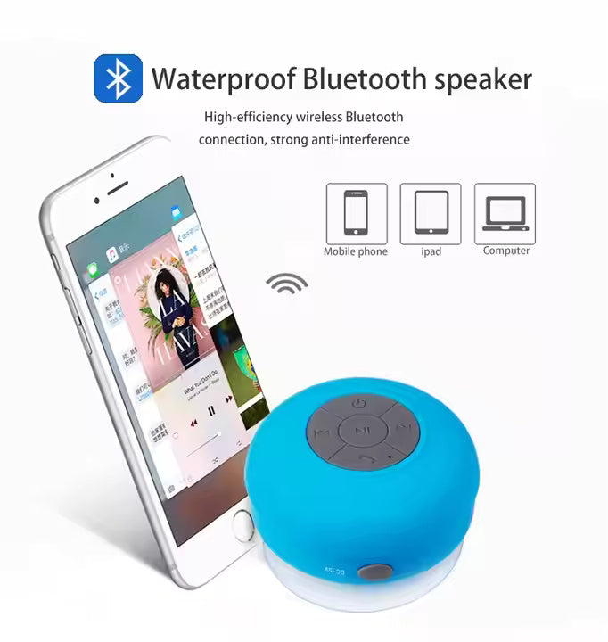 Altoparlante Bluetooth da Doccia Neuftech: Speaker Impermeabile con Ventosa e VivaVoce