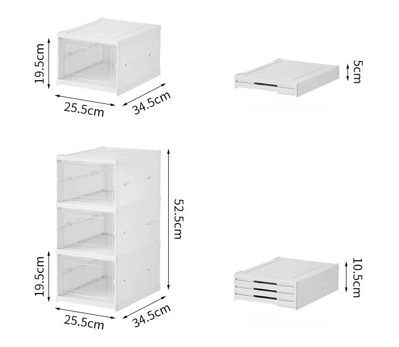 Organizer per Sneaker e Scarpe da Collezione | Scatole Trasparenti Impilabili per Armadio