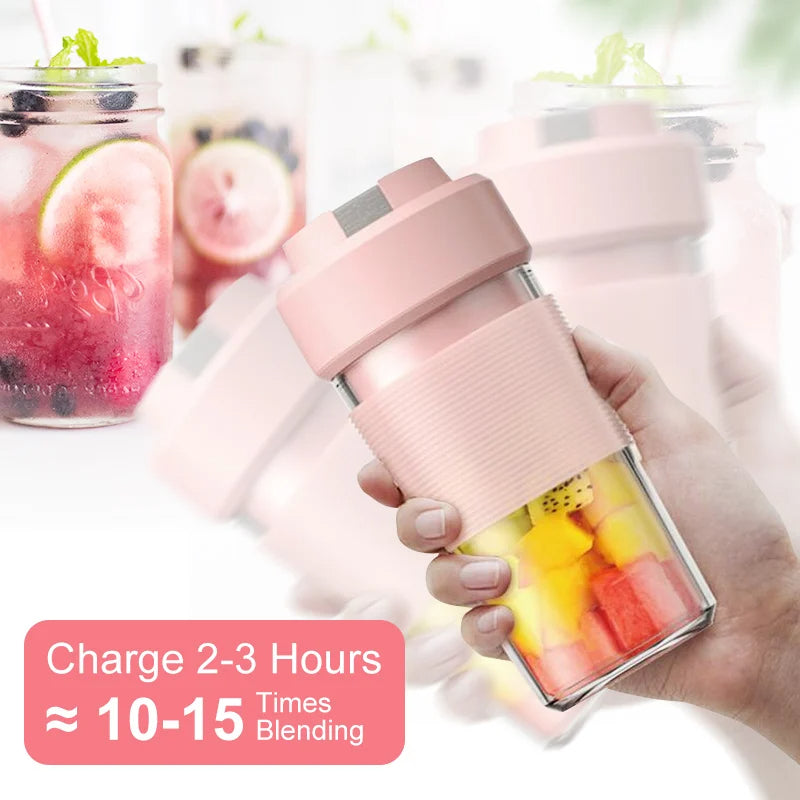 Mini Frullatore Portatile Ricaricabile USB: Smoothie Maker da Viaggio e Sport
