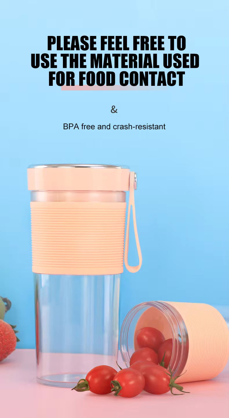 Mini Frullatore Portatile Ricaricabile USB: Smoothie Maker da Viaggio e Sport
