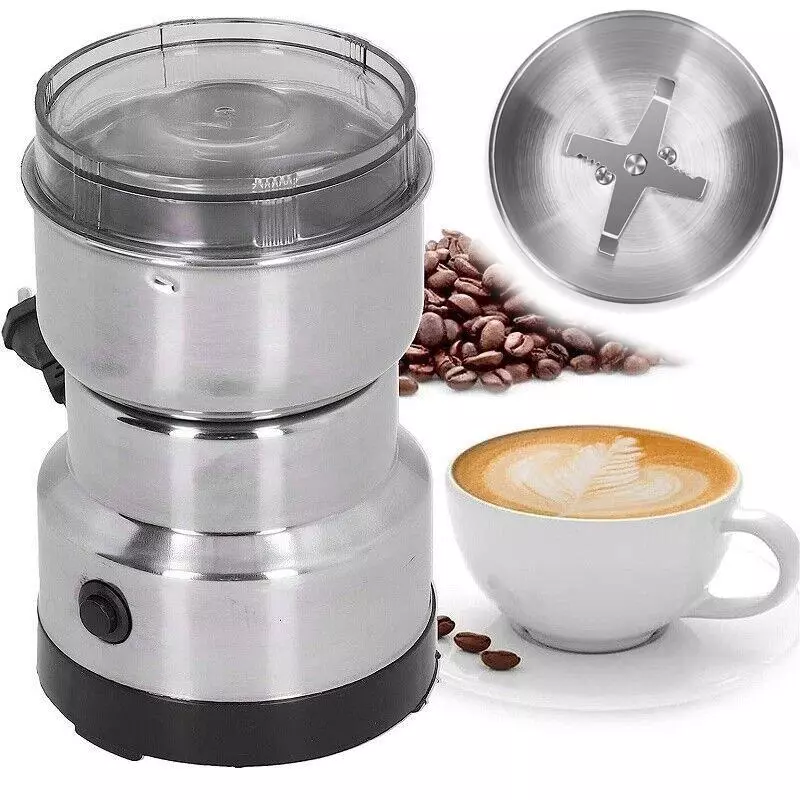 Macinacaffè Elettrico in Acciaio Inox | Tritatutto per Spezie e Frutta Secca