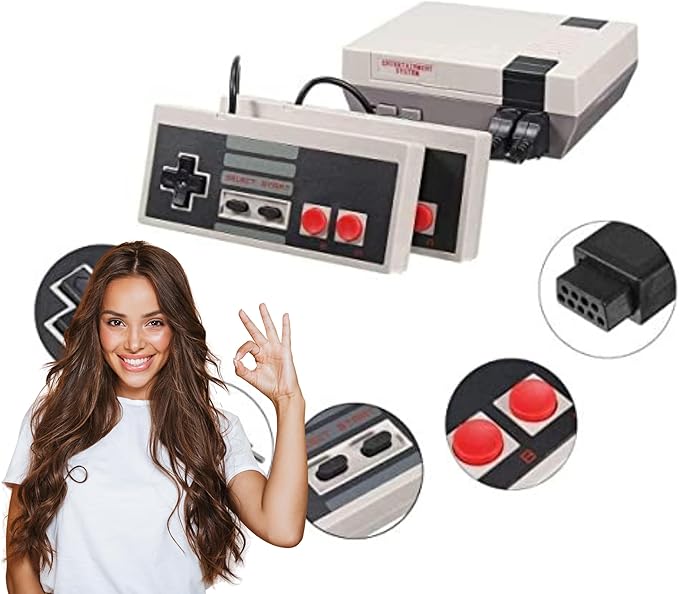 Retro Console Classica Mini | 620 Giochi Vintage 8-Bit e 2 Controller