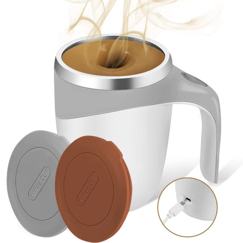 Tazza Automatica Auto-Mescolante Magnetica: Mug Termica Ricaricabile USB per Caffè e Latte