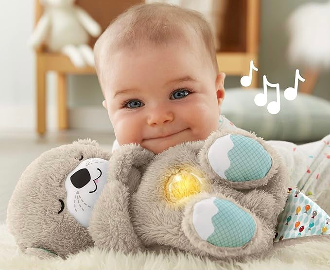 Fisher-Price Orsetto Coccola & Relax: Peluche Musicale Neonati con Movimento Respirazione