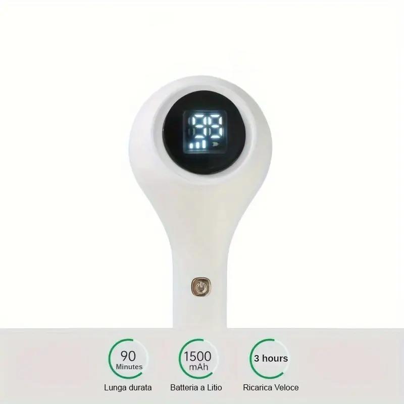 Levapelucchi Elettrico Ricaricabile USB con Display LED - Rasoio per Tessuti Portatile a 3 Velocità, Rimuovi Pelucchi e Pallini per Vestiti, Maglioni di Lana, Divani e Coperte, Spazzola Levapeli