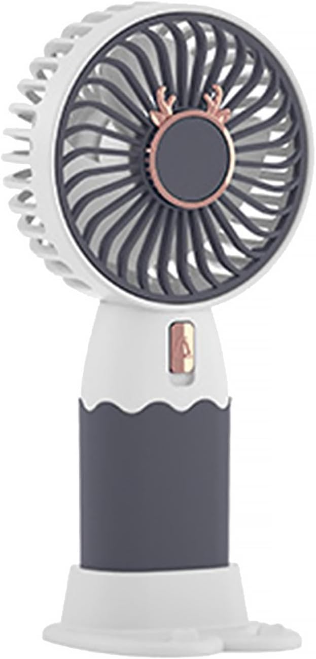 Ventilatore Portatile a Batteria USB Tascabile | Mini Ventilatore da Viaggio con Supporto