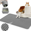 Tappetino per Lettiera Gatto Doppio Strato a Nido d'Ape - Tappeto Cattura Sabbietta Impermeabile e Lavabile, Sottolettiera per Gatti Antiscivolo e Facile da Pulire, Design Pieghevole Svuotamento Rapido
