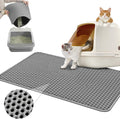 Tappetino per Lettiera Gatto Doppio Strato a Nido d'Ape - Tappeto Cattura Sabbietta Impermeabile e Lavabile, Sottolettiera per Gatti Antiscivolo e Facile da Pulire, Design Pieghevole Svuotamento Rapido