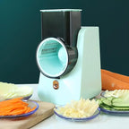 Tagliaverdure Elettrico Multifunzione 3 in 1 | Grattugia e Affettaverdure Verde