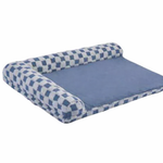 Letto per Gatti e Cani Piccoli con Supporto Cervicale | Tappetino Cuccia ad Angolo Morbido per Interni, Auto e Divani, Checkerboard