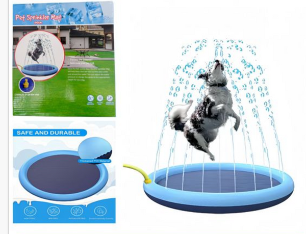 Tappeto Rinfrescante con Fontane d'Acqua per Cani e Gatti | Pet Sprinkler Mat