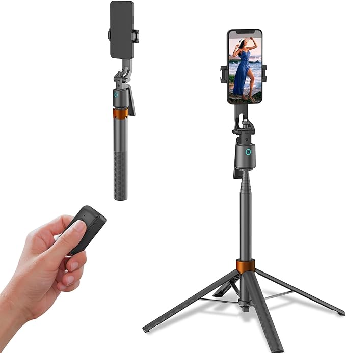 Bastone Selfie Treppiede Bluetooth: Asta Estensibile e Stabilizzatore Smartphone per Video