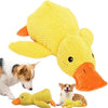 Gioco in Peluche Papera per Cani | Masticabile in Tessuto Morbido a Rilievo