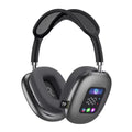 Cuffie Wireless Bluetooth con Display LED | Cuffie Over-Ear con Lettore MicroSD