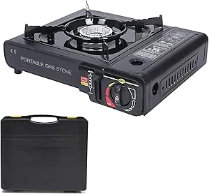 Borvat Fornello a Gas Portatile da Campeggio | Cucina a Gas da Tavolo per Outdoor