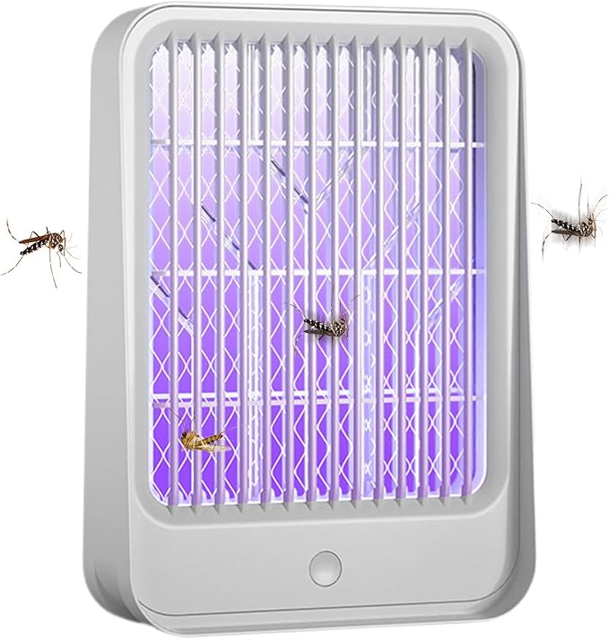 Lampada Presa Antizanzare senza Prodotti Chimici | Sterminatore Insetti Elettrico Silenzioso