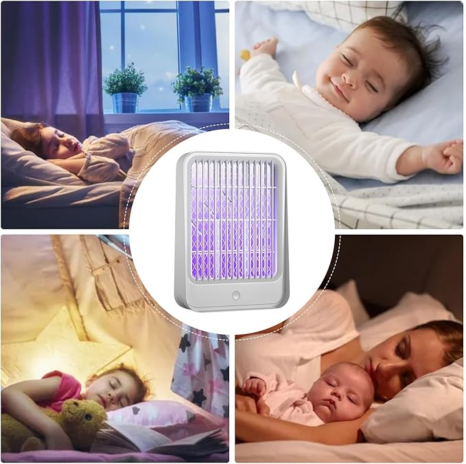 Lampada Presa Antizanzare senza Prodotti Chimici | Sterminatore Insetti Elettrico Silenzioso