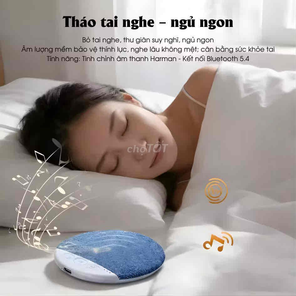 Altoparlante da Cuscino Bluetooth 5.4 | Cassa Piatta Wireless per Dormire con Audio Harman, Ideale per Rumori Bianchi, ASMR e Meditazione