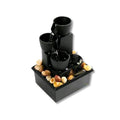 Fontana da Scrivania Rilassante | Cascata d'Acqua da Interno Moderna Nera