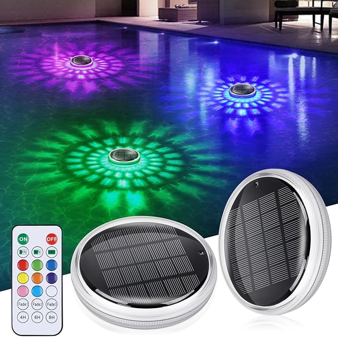 Luci Solari Galleggianti per Piscina LED RGB | Lampade Impermeabili IP68