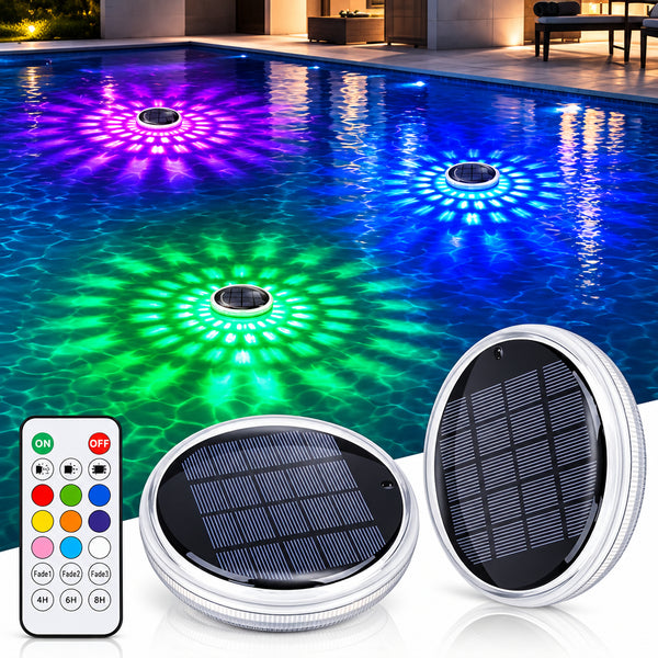 Luci Solari Galleggianti per Piscina LED RGB | Lampade Impermeabili IP68