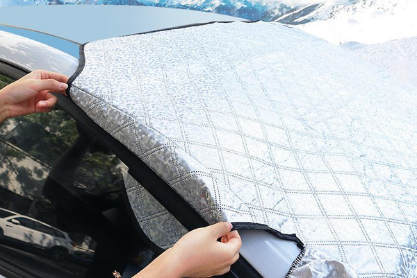 Copertura Parabrezza Auto Magnetica: Telo Antigelo Invernale e Parasole Termico 4 Strati