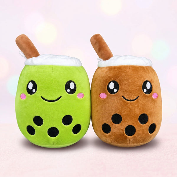 Peluche Bubble Tea Kawaii | Morbido Cuscino a Forma di Tè con Bolle
