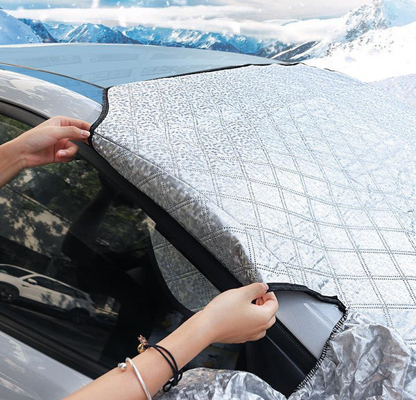Copertura Parabrezza Auto Magnetica: Telo Antigelo Invernale e Parasole Termico 4 Strati