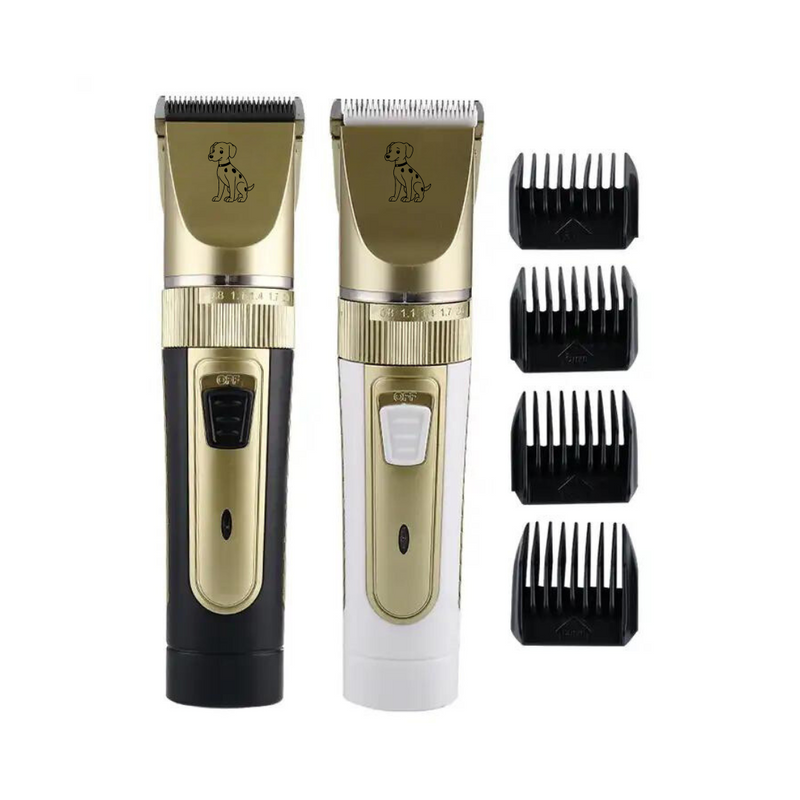 Tosatrice per Cani e Gatti Professionale Senza Fili - Tosacani Elettrico Ricaricabile Ultra Silenzioso, Regolatore Lunghezza Lama, Kit Rasoio Pelo Animali con 4 Pettini Guida Intercambiabili