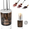 Pulitore Pennelli Trucco Elettrico Automatico: Lavapennelli Make-Up con Supporto Asciugatura