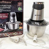 Tritatutto da Cucina Elettrico Hoffmans 1200W Potente – Robot da Cucina Multifunzionale con Ciotola 2L in Acciaio, Doppia Velocità per Carne e Verdura