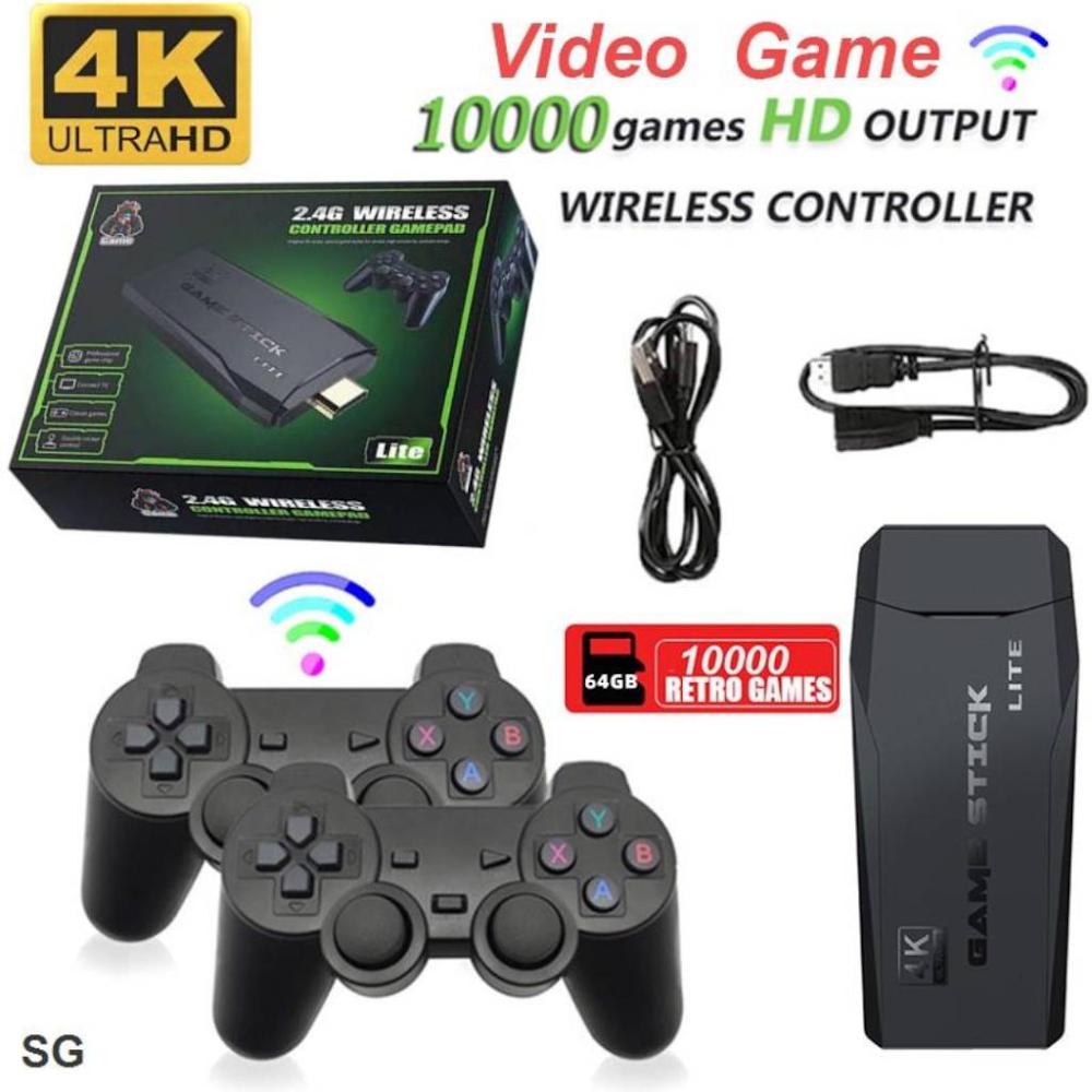 Retro Console Game Stick 4K LITE | 10000 Giochi Classici e 2 Controller Wireless
