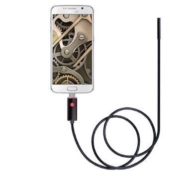 Telecamera Ispezione Tubi e Scarichi: Sonda Endoscopica Flessibile USB per Smartphone Android