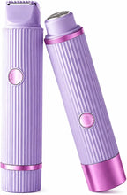 Rasoio Elettrico Donna 2-in-1 | Rifinitore Bikini di Precisione e Rasoio Viso con Testine Intercambiabili, Epilatore Portatile USB per Corpo e Gambe