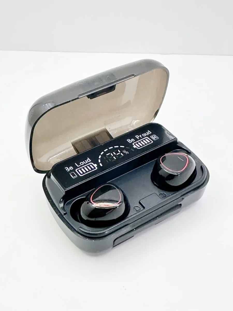 Auricolari Bluetooth M10 TWS V5.3 | Cuffie Wireless In-Ear con Custodia Ricarica LED e Funzione Power Bank per Android e iOS