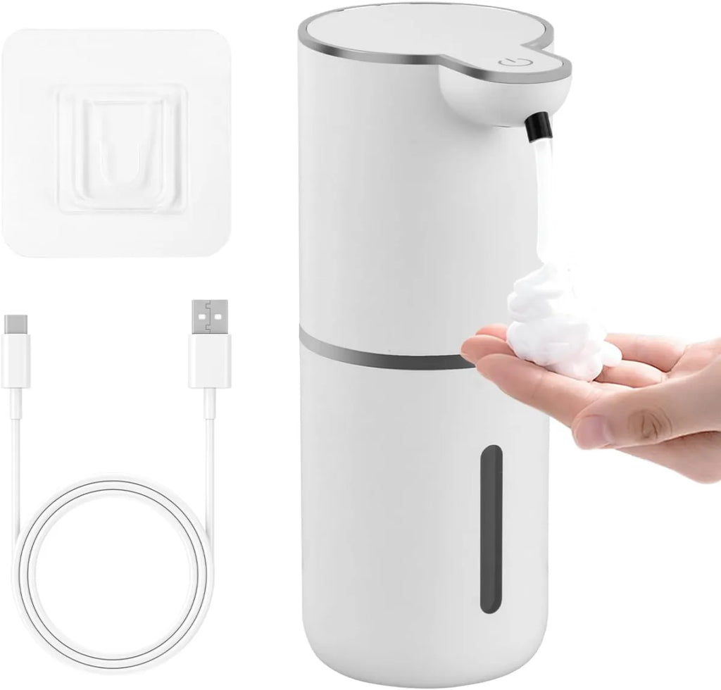 Dispenser Sapone Automatico Touchless - Dosatore sapone con Sensore di Movimento a Infrarossi, Finestra Trasparente e Design Impermeabile per Bagno, Cucina e Hotel