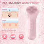 Spazzola Viso Elettrica in Silicone 4-in-1 | Spazzola per Pulizia del Viso a Ultrasuoni, Massaggiatore Sonico Skincare e Rimozione Punti Neri, Rosa